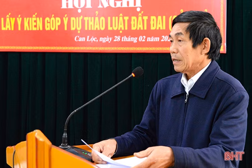 Các đơn vị, địa phương Hà Tĩnh đóng góp nhiều ý kiến về dự thảo Luật Đất đai