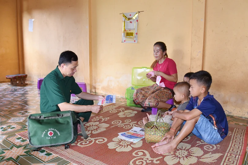 Quân y biên phòng Hà Tĩnh chăm lo sức khỏe cho người dân biên giới
