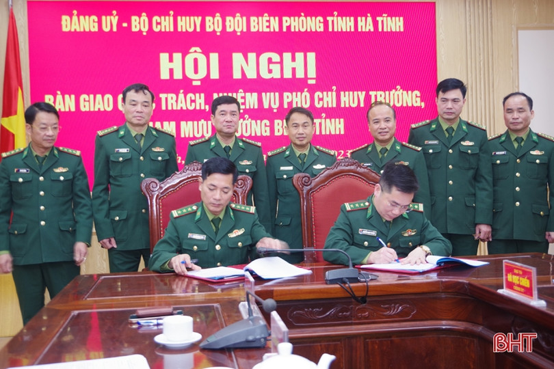 Bàn giao chức trách, nhiệm vụ Phó Chỉ huy trưởng, Tham mưu trưởng BĐBP tỉnh Hà Tĩnh