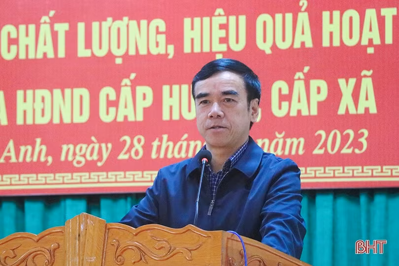 Địa phương đầu tiên của Hà Tĩnh tổ chức hội nghị chuyên đề về HĐND cấp huyện, xã