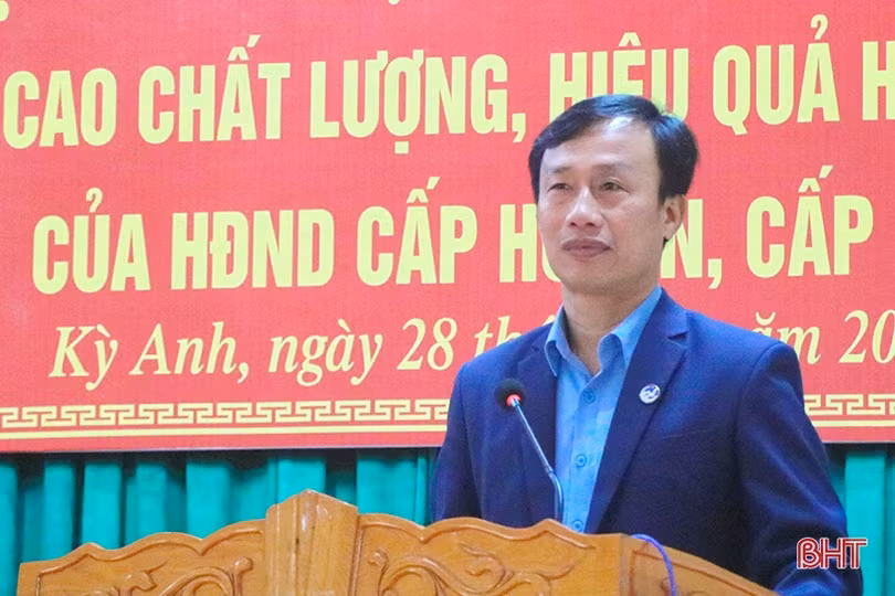 Địa phương đầu tiên của Hà Tĩnh tổ chức hội nghị chuyên đề về HĐND cấp huyện, xã