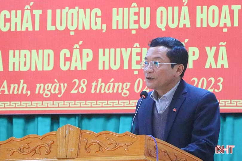 Địa phương đầu tiên của Hà Tĩnh tổ chức hội nghị chuyên đề về HĐND cấp huyện, xã