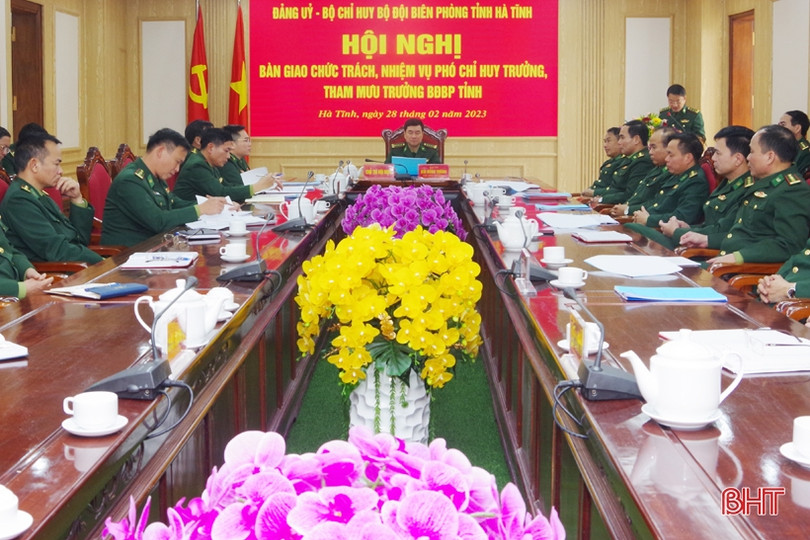 Bàn giao chức trách, nhiệm vụ Phó Chỉ huy trưởng, Tham mưu trưởng BĐBP tỉnh Hà Tĩnh