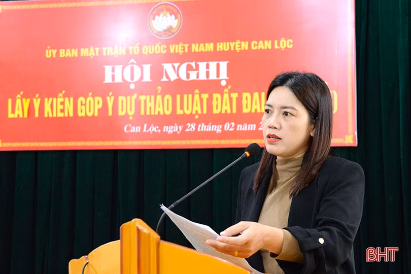 Các đơn vị, địa phương Hà Tĩnh đóng góp nhiều ý kiến về dự thảo Luật Đất đai