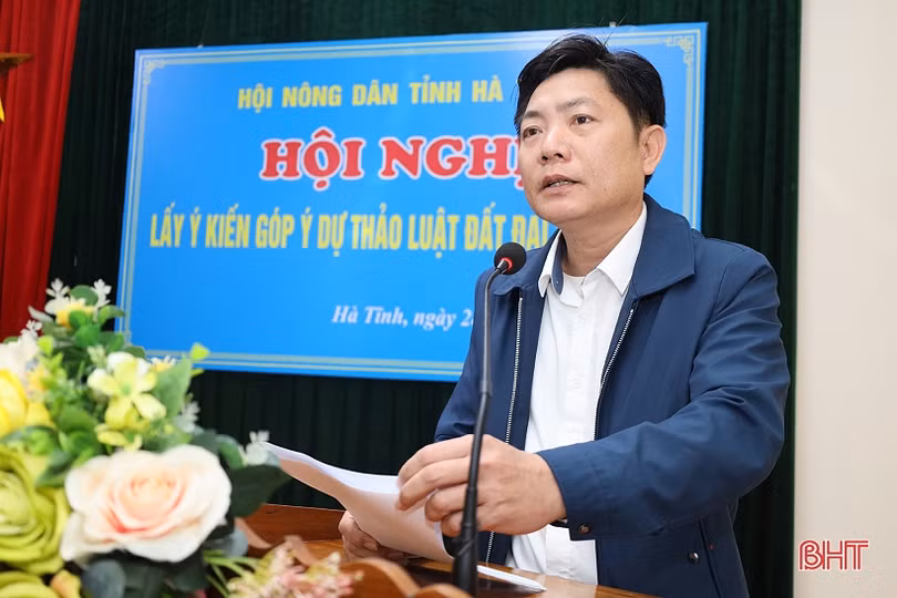 Các đơn vị, địa phương Hà Tĩnh đóng góp nhiều ý kiến về dự thảo Luật Đất đai