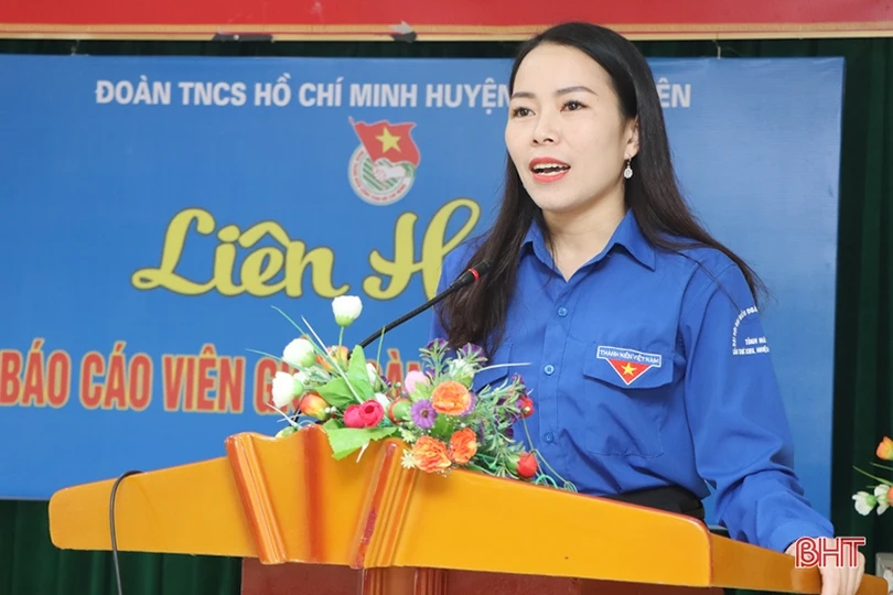 Phó Bí thư Đoàn trường THPT Cẩm Xuyên nhất liên hoan báo cáo viên, tuyên truyền viên giỏi