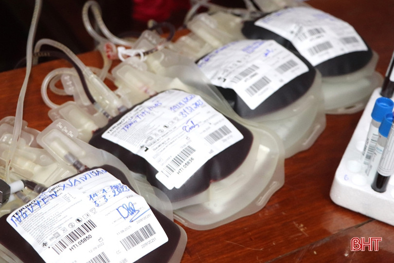 200 người tham gia ngày hội hiến máu ở Vũ Quang 