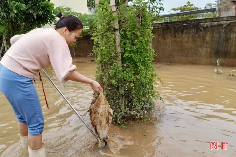 Cẩm Xuyên nhanh tay khắc phục hậu quả lũ lụt