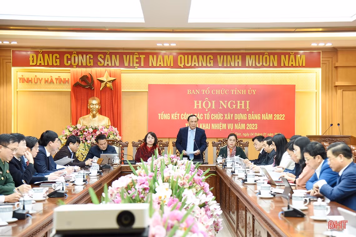 Ngành Tổ chức xây dựng Đảng Hà Tĩnh tập trung triển khai 7 nhóm nhiệm vụ năm 2023