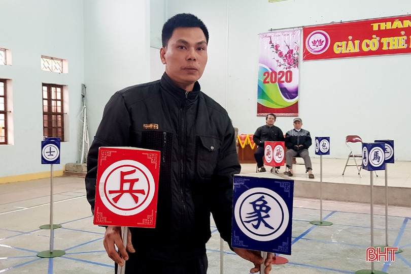 Kỳ thủ Lê Văn Đồng vô địch Giải cờ thẻ TP Hà Tĩnh