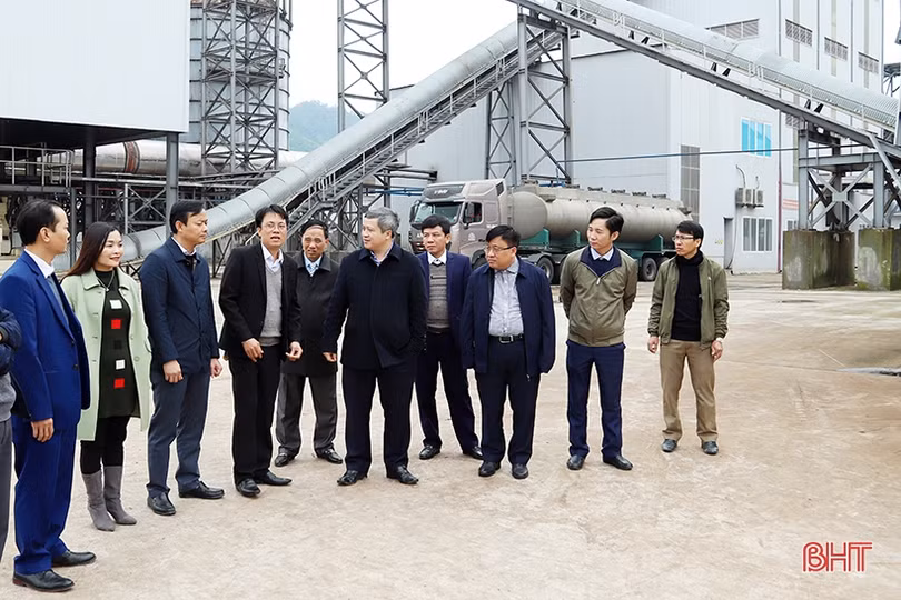 Chủ tịch UBND tỉnh Trần Tiến Hưng kiểm tra sản xuất và tham gia trồng cây đầu xuân tại huyện Vũ Quang