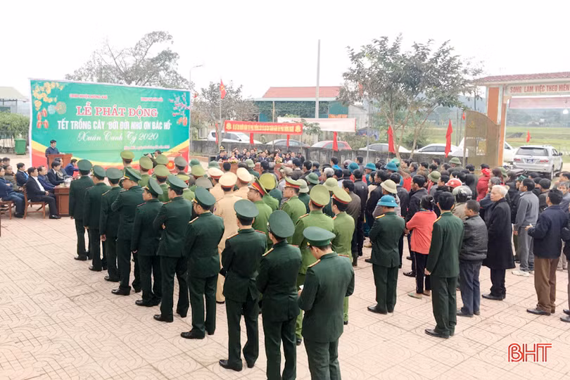 Lãnh đạo Hà Tĩnh tham gia trồng cây đầu xuân Canh Tý tại các địa phương