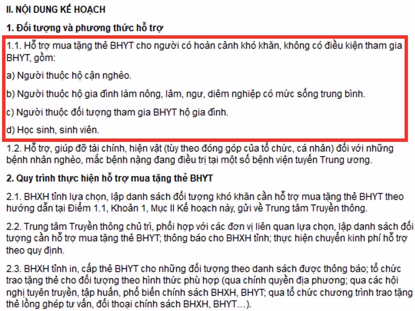 Hỗ trợ mua tặng thẻ BHYT cho khoảng 300 người dân Hà Tĩnh