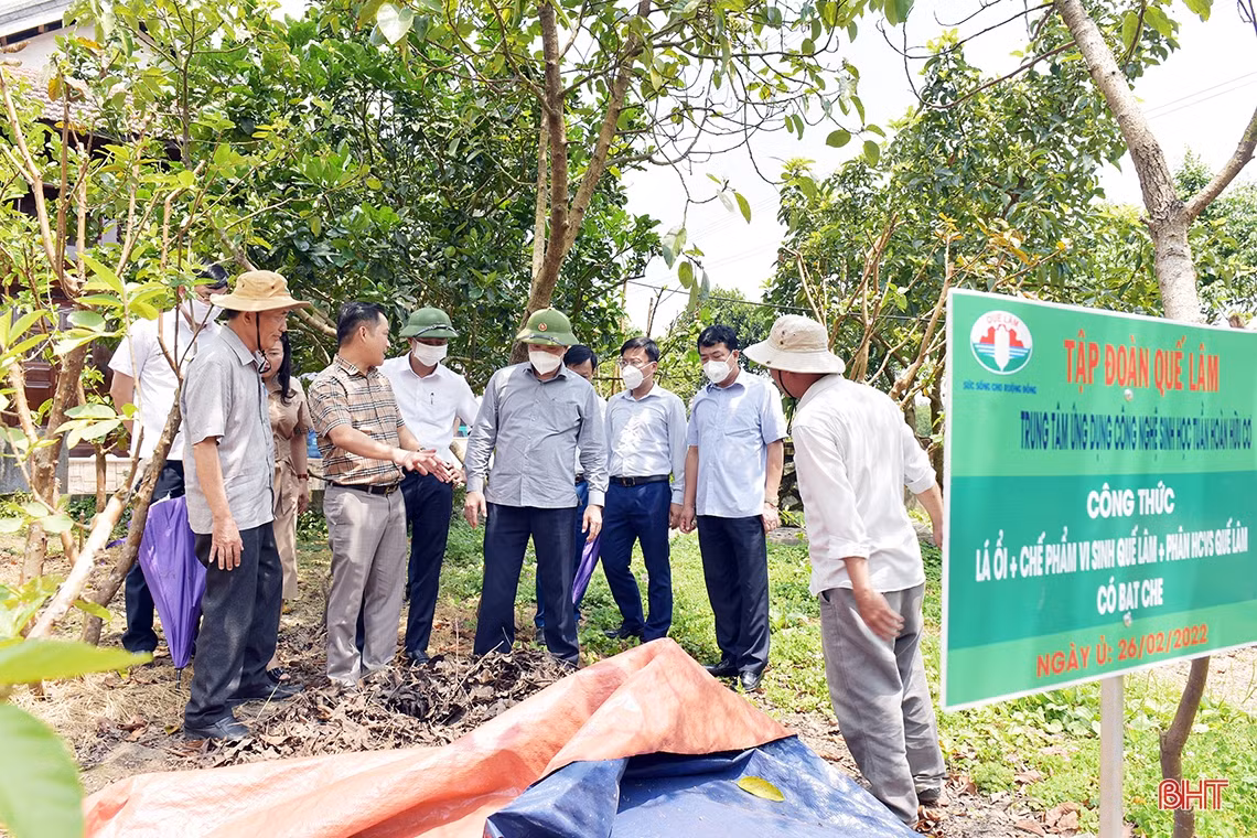 Lãnh đạo tỉnh Hà Tĩnh mong muốn Công ty CP Tập đoàn Quế Lâm chia sẻ kinh nghiệm sản xuất nông nghiệp hữu cơ