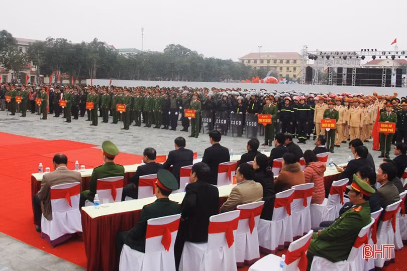 Hà Tĩnh ra quân trấn áp tội phạm, đảm bảo ATGT dịp Tết Nguyên đán Canh Tý 2020