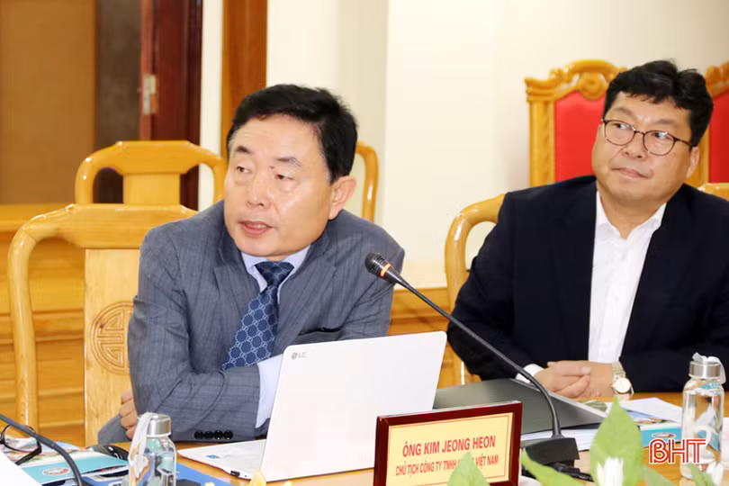 Doanh nghiệp Hàn Quốc mong muốn đầu tư sản xuất ô tô điện tại Hà Tĩnh