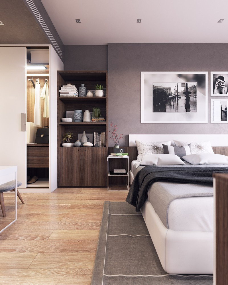 căn hộ 82m2 ghi điểm nhờ chọn nội thất màu trắng và xanh dương hình 6 Căn hộ 82 mét vuông ghi điểm nhờ chọn nội thất màu trắng và xanh dương