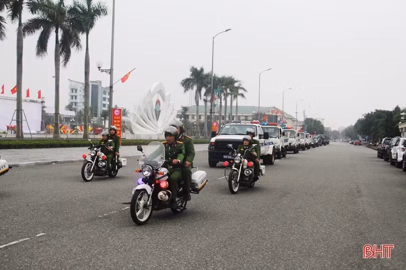 Hà Tĩnh ra quân trấn áp tội phạm, đảm bảo ATGT dịp Tết Nguyên đán Canh Tý 2020