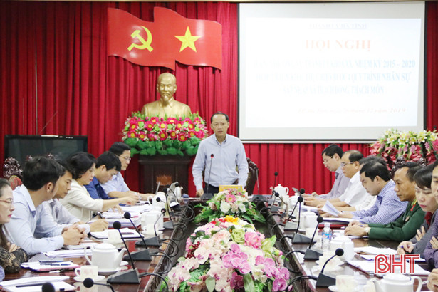 TP Hà Tĩnh hoàn thành 4 bước quy trình nhân sự sáp nhập xã