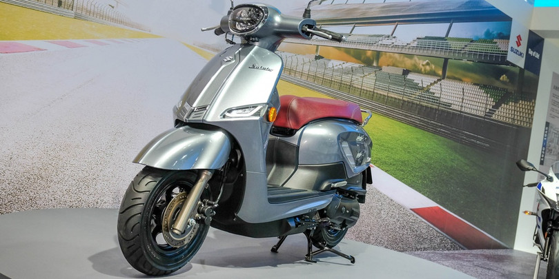 Xe ga Suzuki Saluto 125 ra mắt - kiểu dáng cổ điển, trang bị smartkey