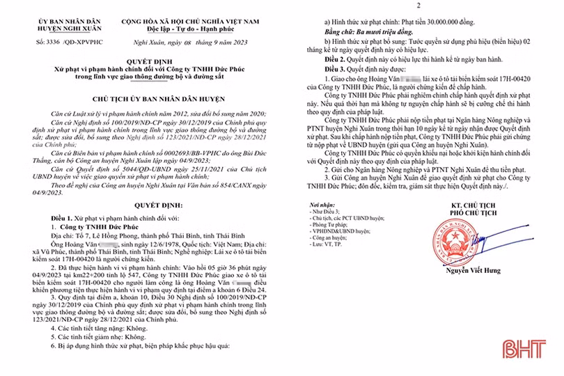 Phạt 30 triệu đồng, tước phù hiệu xe chở hàng quá tải trọng