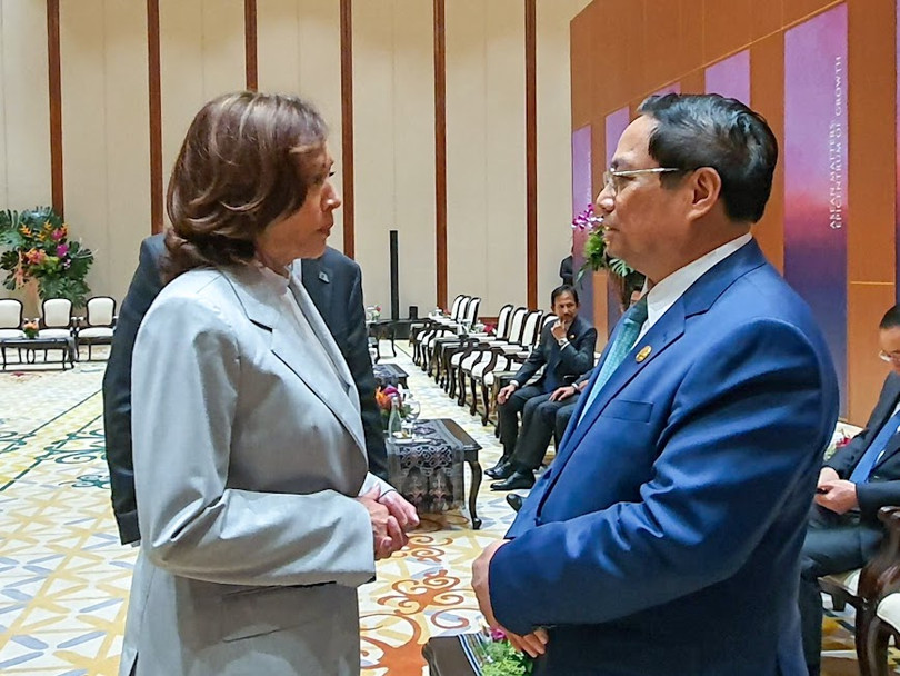 Thủ tướng Phạm Minh Chính gặp Phó Tổng thống Hoa Kỳ Kamala Harris