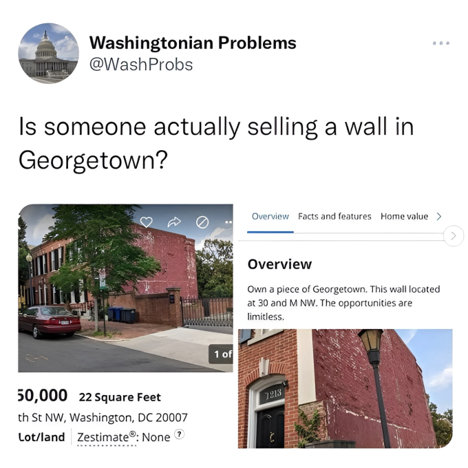 Bán bức tường giá 50.000 USD