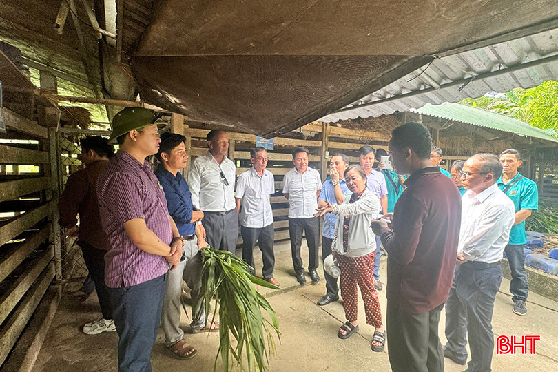 Đoàn tham quan mô hình trang trại và cơ sở chế biến nhung hươu Thuận Hà (xã Sơn Trung) 2.jpg