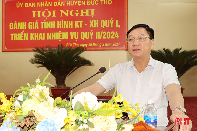 Chủ tịch UBND huyện Trần Hoài Đức kết luận hội nghị. aa.jpg