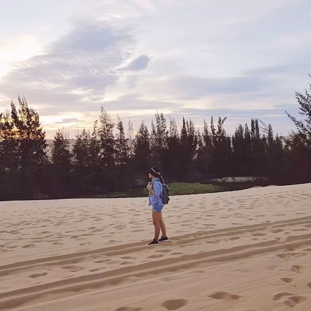 check in oc dao xanh giua long sa mac dang gay sot