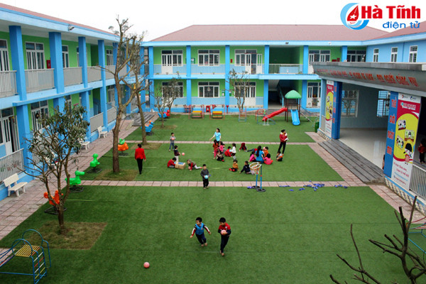 can canh ngoi truong mam non hien dai nhat phia nam ha tinh