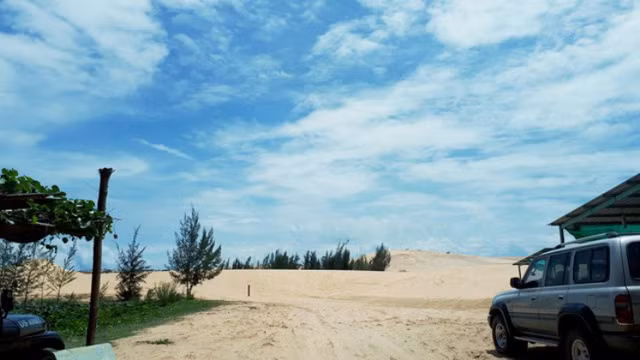 check in oc dao xanh giua long sa mac dang gay sot