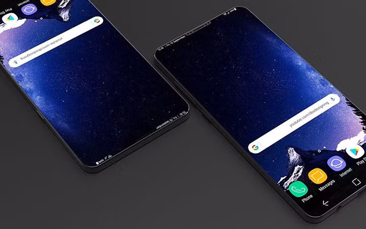 y tuong thiet ke galaxy s9 voi man hinh tran canh