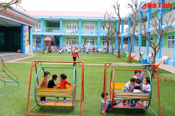 can canh ngoi truong mam non hien dai nhat phia nam ha tinh