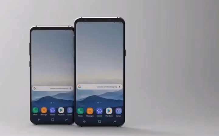 y tuong thiet ke galaxy s9 voi man hinh tran canh