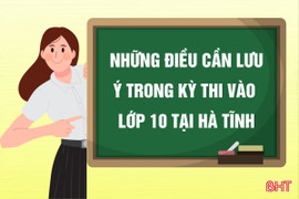 [Motion Graphics] Những điều cần lưu ý trong kỳ thi vào lớp 10 tại Hà Tĩnh 