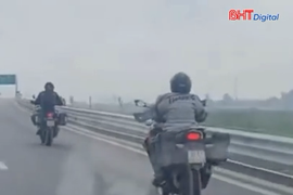 Xác minh đoàn mô tô phân khối lớn đi vào cao tốc Hải Phòng - Móng Cái