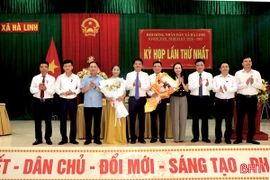 Trưởng ban Nội chính Tỉnh ủy dự Kỳ họp thứ nhất HĐND xã Hà Linh