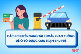 [Motion Graphics] Cách chuyển sang tài khoản giao thông để ô tô được qua trạm thu phí