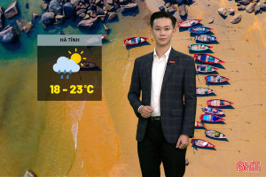 Dự báo thời tiết Hà Tĩnh ngày 31/1: Mưa rải rác, trời rét về đêm