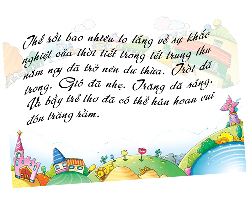 “ Trung thu tết hồng như son thắm”