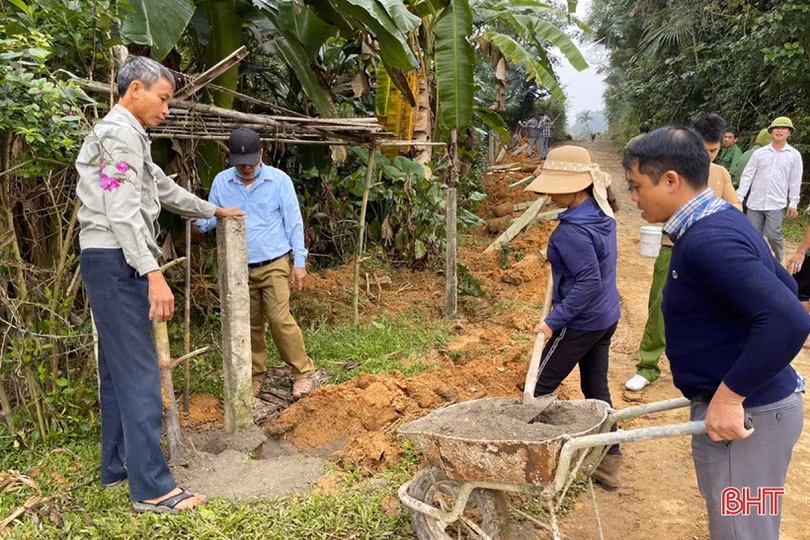 Sôi nổi ra quân xây dựng nông thôn mới, đô thị văn minh ở Vũ Quang