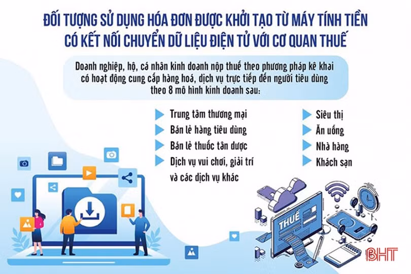 Hóa đơn điện tử khởi tạo từ máy tính tiền giúp Hà Tĩnh quản lý thuế minh bạch