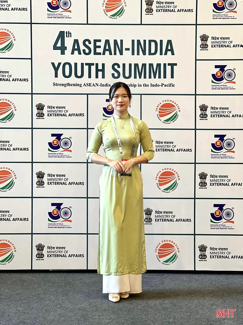 Nữ Thượng úy Công an Hà Tĩnh dự Hội nghị thanh niên ASEAN - Ấn Độ