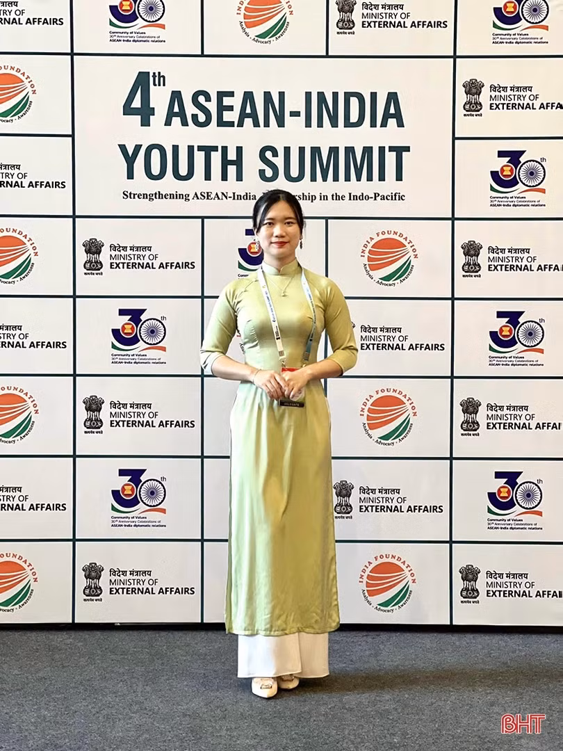 Nữ Thượng úy Công an Hà Tĩnh dự Hội nghị thanh niên ASEAN - Ấn Độ