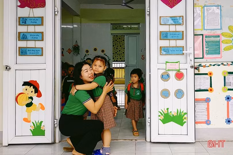 Xây dựng môi trường hạnh phúc cho học sinh mầm non Hà Tĩnh