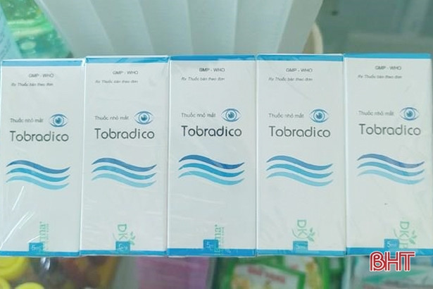 Sở Y tế Hà Tĩnh thông báo thu hồi thuốc Tobradico không đạt tiêu chuẩn chất lượng