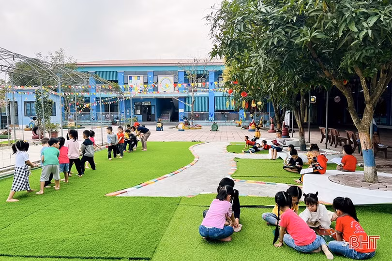Xây dựng môi trường hạnh phúc cho học sinh mầm non Hà Tĩnh