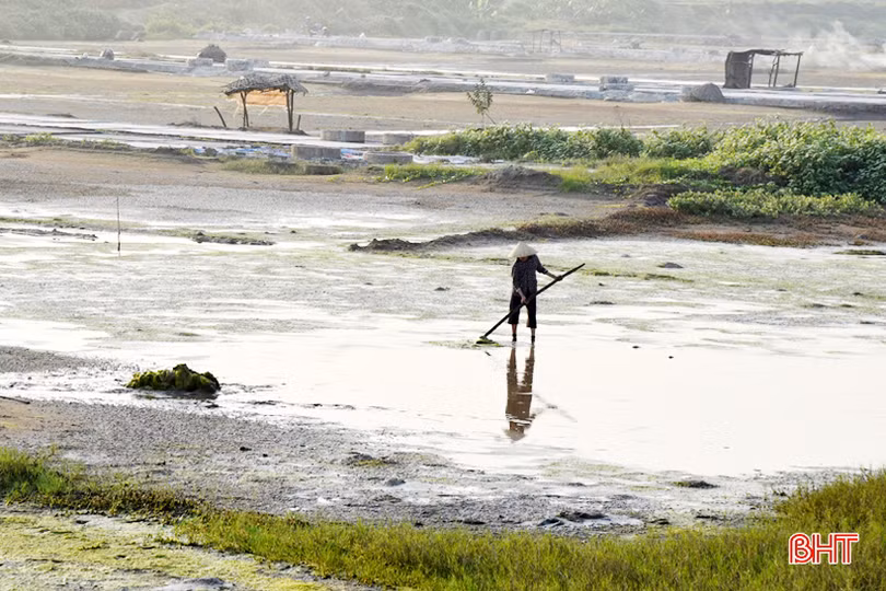 Làng nghề muối truyền thống Hà Tĩnh chuẩn bị cho vụ sản xuất mới
