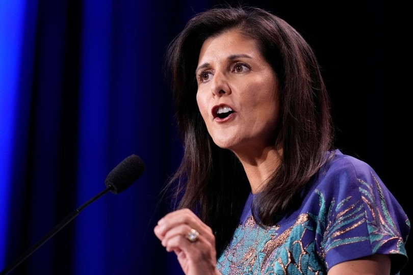 Bà Nikki Haley, cựu Đại sứ Mỹ tại Liên Hợp Quốc. Ảnh: AP. Bà Nikki Haley tuyên bố tranh cử tổng thống Mỹ